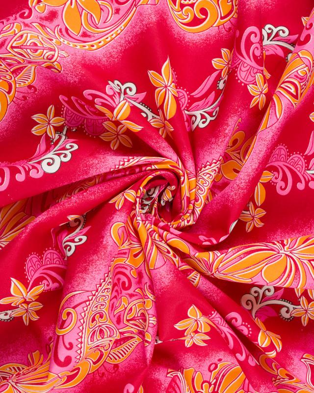 Polynesian fabric ANOE Pink - Tissushop